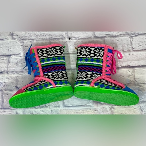 NWT Girls Little Miss Matched Sweater Boot Size 4 - Picture 1 of 8